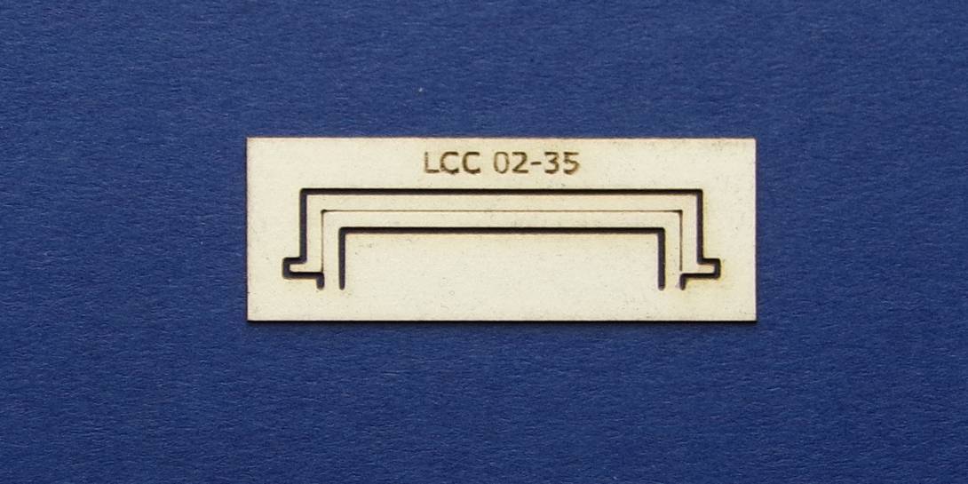 LCC 02-35 OO gauge decoration for double square door type 2 Decoration for double square door.